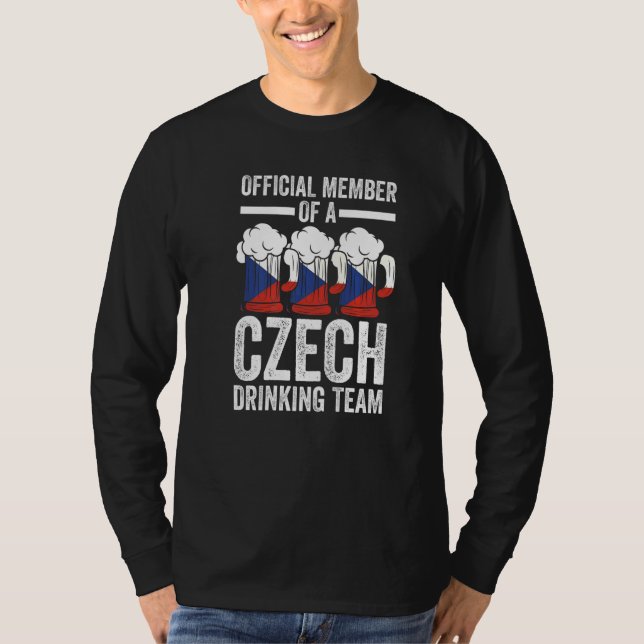 Camiseta membro da equipe tcheca Tcheca equipe tcheca de be (Frente)