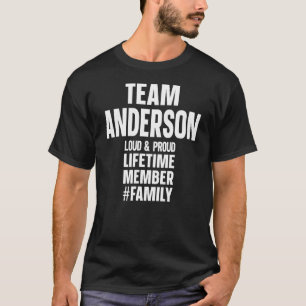 Camiseta Membro da Família Team Anderson