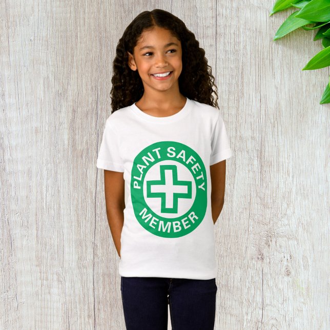 Camiseta Membro da Segurança Vegetal Girls T-Shirt (Criador carregado)