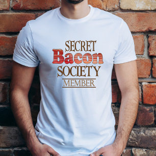 Camiseta Membro da Sociedade Secreta do Bacon