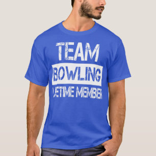 Camiseta Membro da Vida Útil da Equipe do Nome da boliche