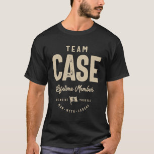 Camiseta Membro da vida útil do Team Case - Caso do nome