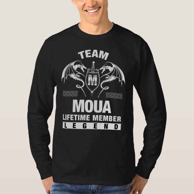 Camiseta Membro da vida útil do Team Moua (Frente)