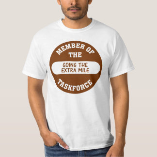 Camiseta Membro de ir o grupo de trabalho extra da milha