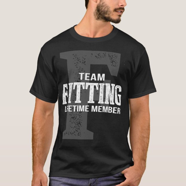 Camiseta Membro de Tempo de Vida de Equipe AJUSTANDO (Frente)