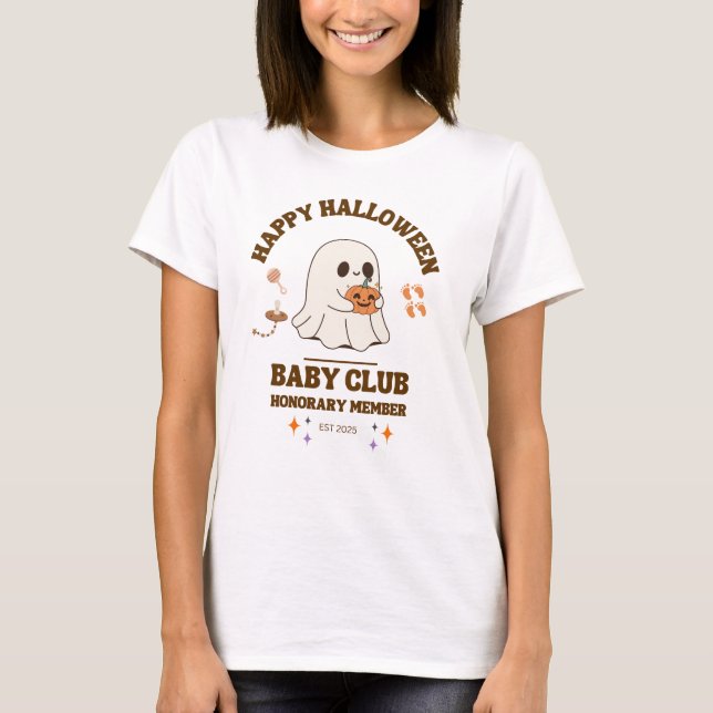 Camiseta Membro do Clube Bebê Feliz Halloween (Frente)