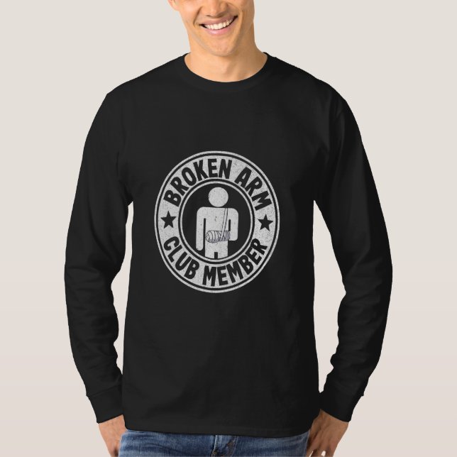 Camiseta Membro do Clube de Braço Quebrado Mão Quebrada (Frente)