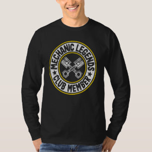Camiseta Membro do Clube de Lendas Mecânicas Cara do Garage