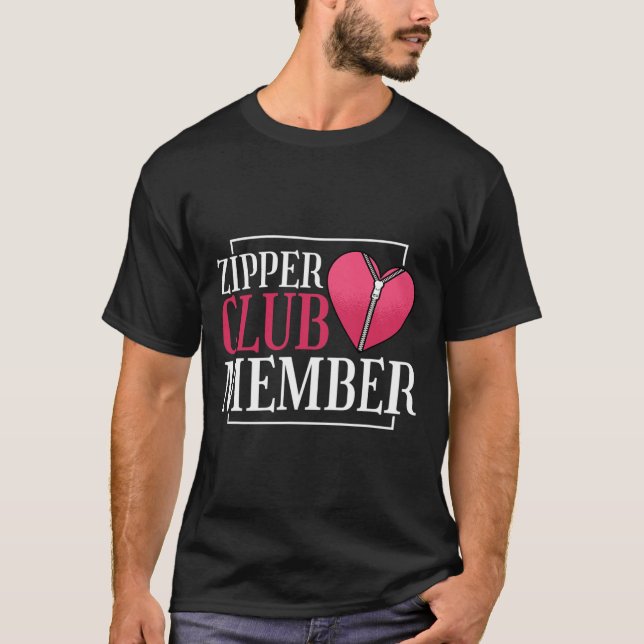 Camiseta Membro do Clube Zipper Sensibilização para a Doenç (Frente)