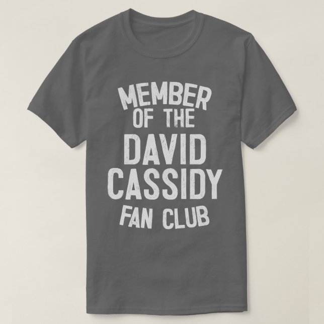 Camiseta Membro do David Cassidy Fan Club (Frente do Design)