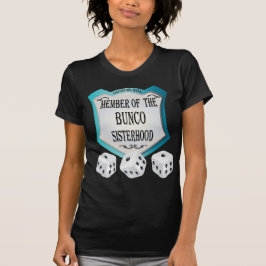 Camiseta membro do design dos dados da irmandade do bunco