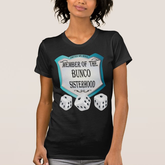 Camiseta membro do design dos dados da irmandade do bunco (Frente)
