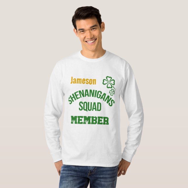 Camiseta Membro do Esquadrão de Travessuras (Frente Completa)