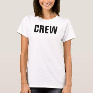 Camiseta Membro do Funcionarios da Tripulação do Modelo Dup