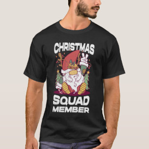 Camiseta Membro do Gráfico de Natal do Gnomo Design de papa