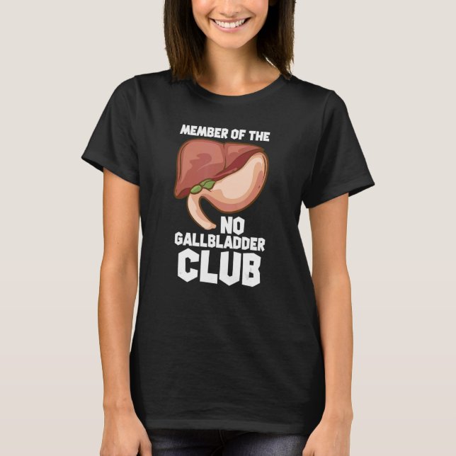 Camiseta Membro Do N.º Gallbadder Club Gallbadder Remo (Frente)