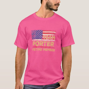 Camiseta Membro do Porter Sobrenome Shirt Team Porter Lifec