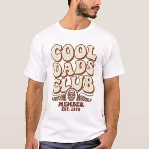 Camiseta Membro do Retro Cool Dads Club Est 1970 Pai Groovy