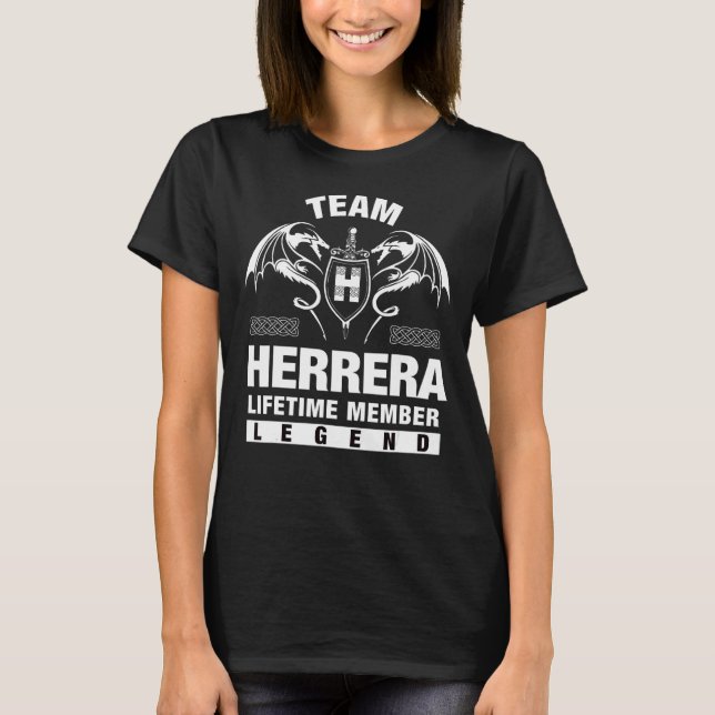 Camiseta Membro do tempo de vida da equipe Herrera (Frente)