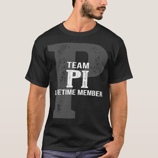 Camiseta Membro do Tempo de Vida da Equipe PI (Frente)