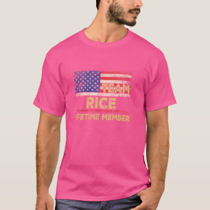 Camiseta Membro do Tempo de Vida do Arroz da Equipe de Cami
