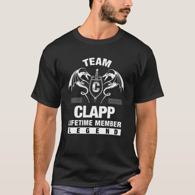 Camiseta Membro do Tempo de Vida do Clapp da Equipe (Frente)