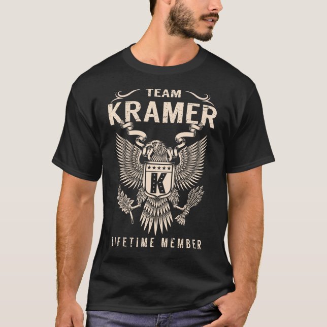 Camiseta Membro do tempo de vida do KRAMER da equipe (Frente)
