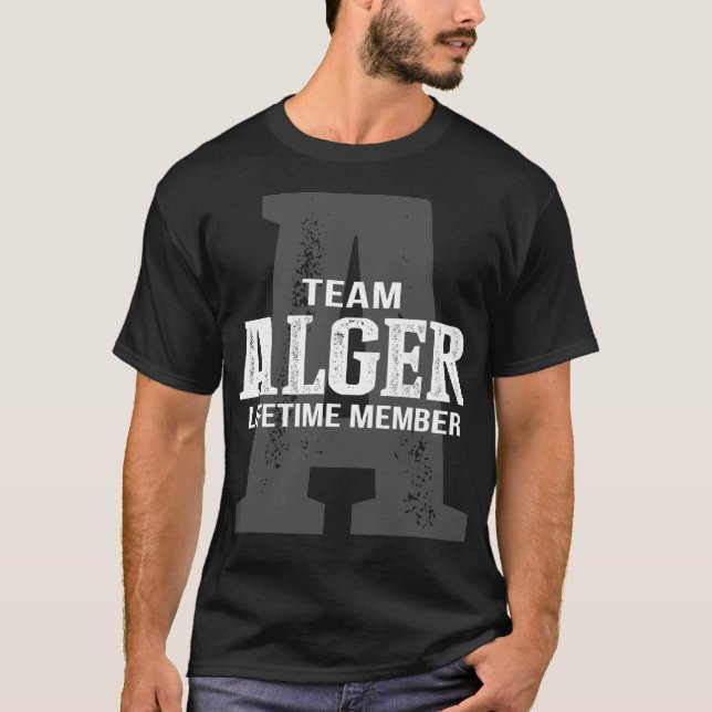 Camiseta Membro do Tempo de Vida do Team ALGER (Frente)