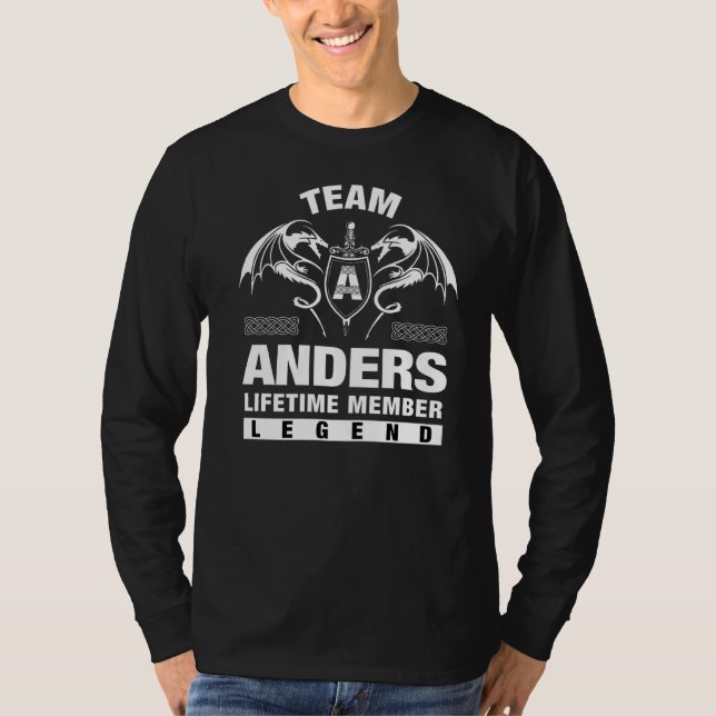 Camiseta Membro do Tempo de Vida do Team Anders (Frente)