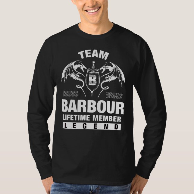 Camiseta Membro do Tempo de Vida do Team Barbour (Frente)