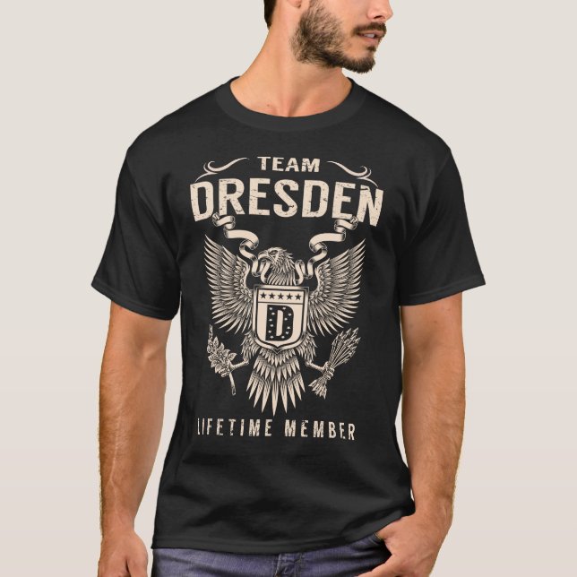 Camiseta Membro do Tempo de Vida do Team DRESDEN (Frente)