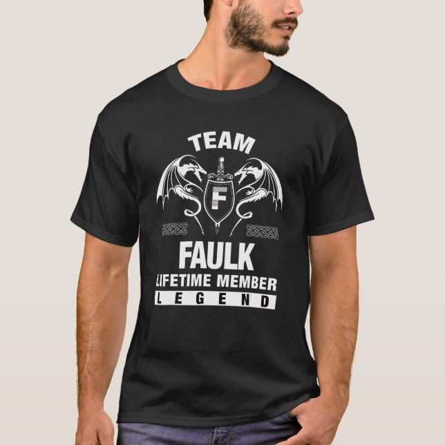 Camiseta Membro do Tempo de Vida do Team Faulk (Frente)