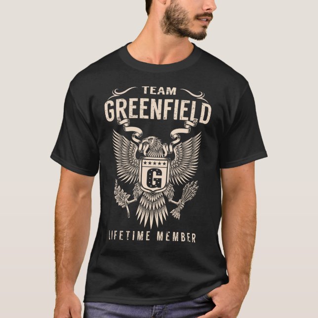 Camiseta Membro do Tempo de Vida do Team GREENFIELD (Frente)
