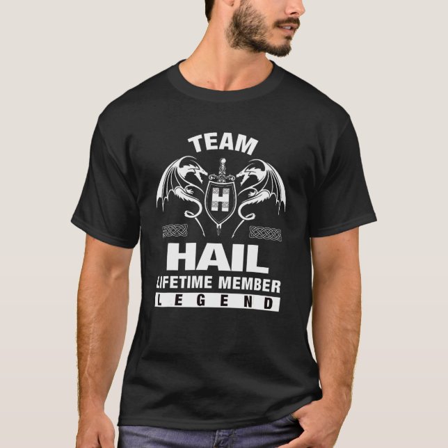 Camiseta Membro do Tempo de Vida do Team Hail (Frente)