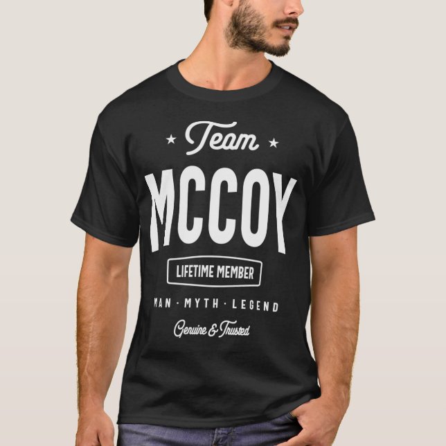 Camiseta Membro do Tempo de Vida do Team McAfee - Nome (Frente)