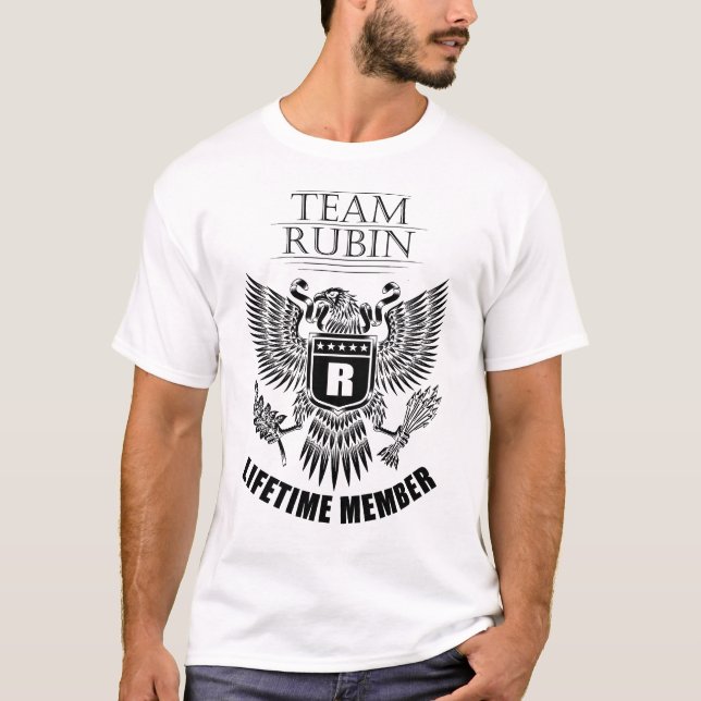 Camiseta Membro do Tempo de Vida do Team Rubin (Frente)