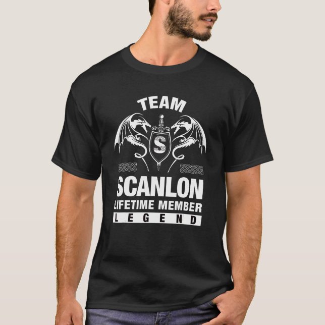 Camiseta Membro do Tempo de Vida do Team Scanlon (Frente)