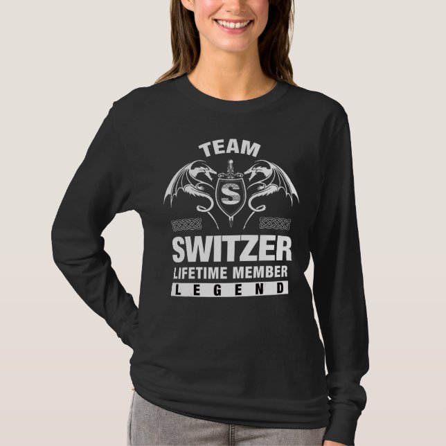 Camiseta Membro do Tempo de Vida do Team Switzer (Frente)