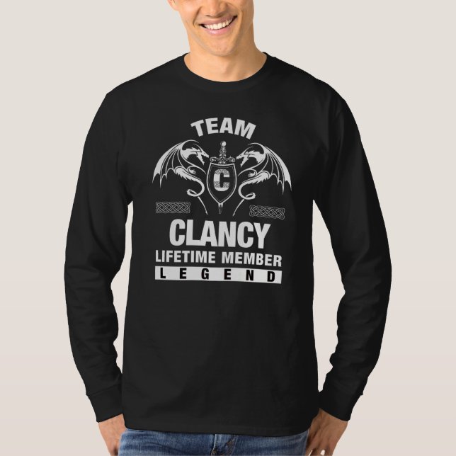 Camiseta Membro do Time Clancy (Frente)