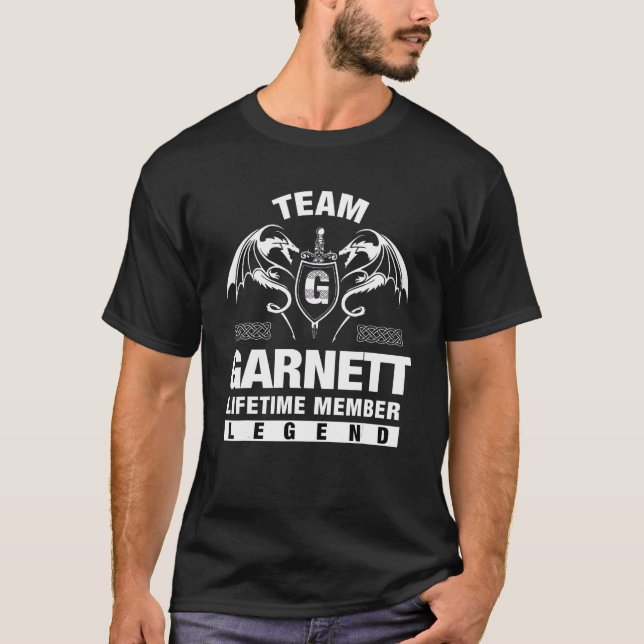 Camiseta Membro do Time da Equipe Garnett (Frente)