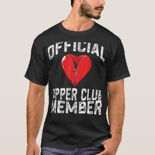 Camiseta Membro do Zipper Club Funny Open Heart Surge