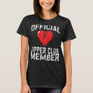Camiseta Membro do Zipper Club Funny Open Heart Surge