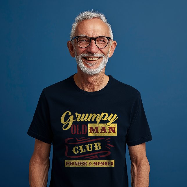 Camiseta Membro Fundador do Grumpy Old Man Club (Criador carregado)