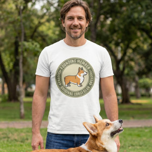 Camiseta Membro Fundador Original do Corgi Club Divertido