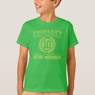 Camiseta MEMBRO novo 10o B'day do clube dos dois dígitos d