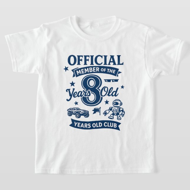 Camiseta Membro Oficial do Clube dos 8 Anos - 8.º Aniversár (Postura )