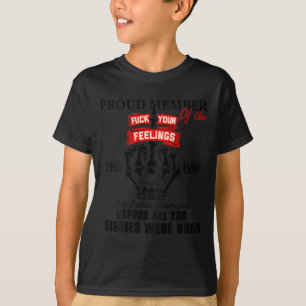 Camiseta Membro Orgulhoso Da Geração X Má Geração 1965-1980