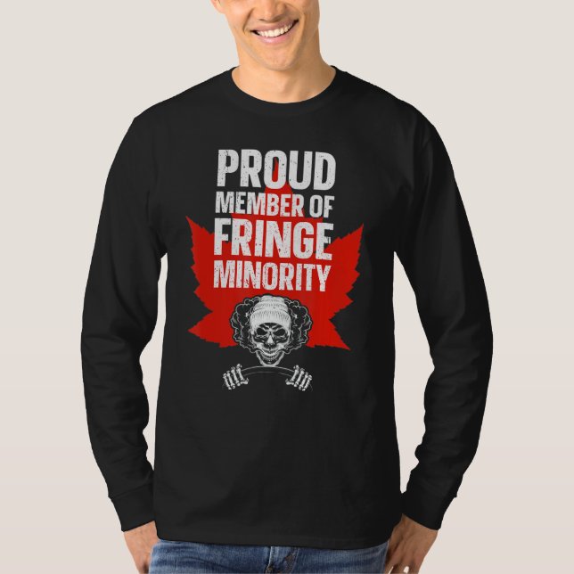 Camiseta Membro Orgulhoso Da Minoria De Fringe (Frente)