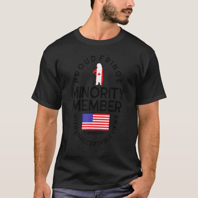 Camiseta Membro Orgulhoso da Minoria Fringe Comboio da Libe (Frente)