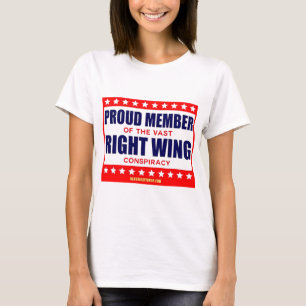 CAMISETA MEMBRO ORGULHOSO DA VASTA CONSPIRAÇÃO DA DIREITA